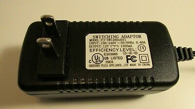 New Fujia FJ-SW1280e031 Power Supply Adapter Charger AC/DC 12V 1500mA